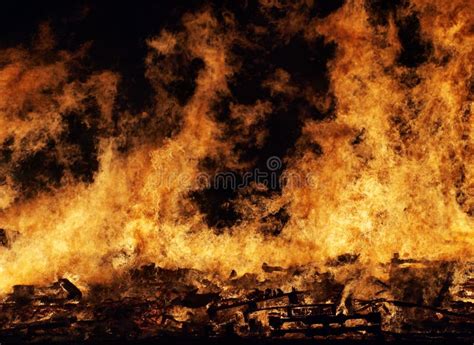 Raging Fire stock photo. Image of fire, blazing, bonfire - 16846292