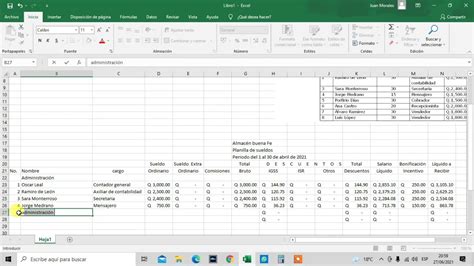 PLANILLA DE SUELDOS MENSUAL YouTube