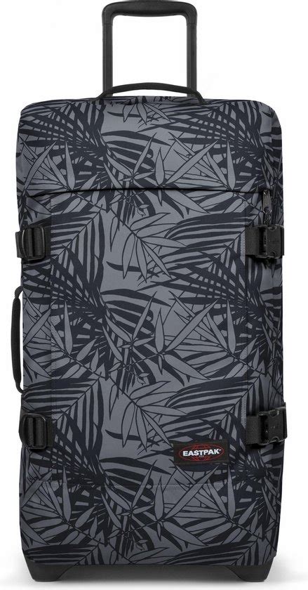 Eastpak Tranverz M Reiskoffer 66 Cm Leaves Black Bol