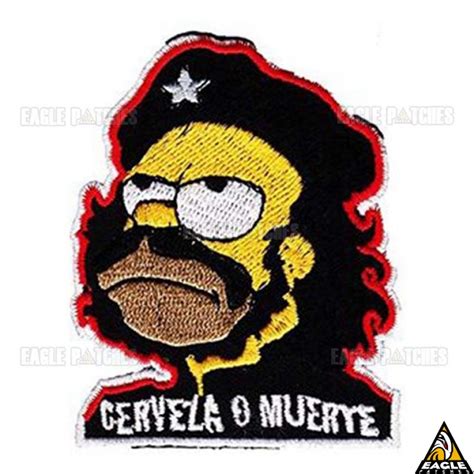 Patch Bordado Cerveza O Muerte Homer Simpson