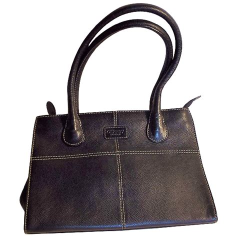 Pre-owned Osprey Black Leather Handbag | ModeSens