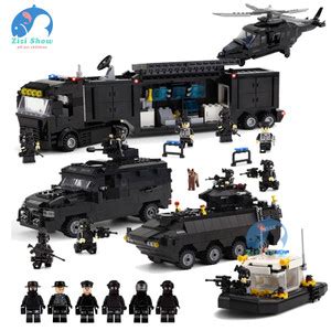 Jual Leyu Mainan Balok Bangunan Minifigure Lego Model Mobil Polisi Swat