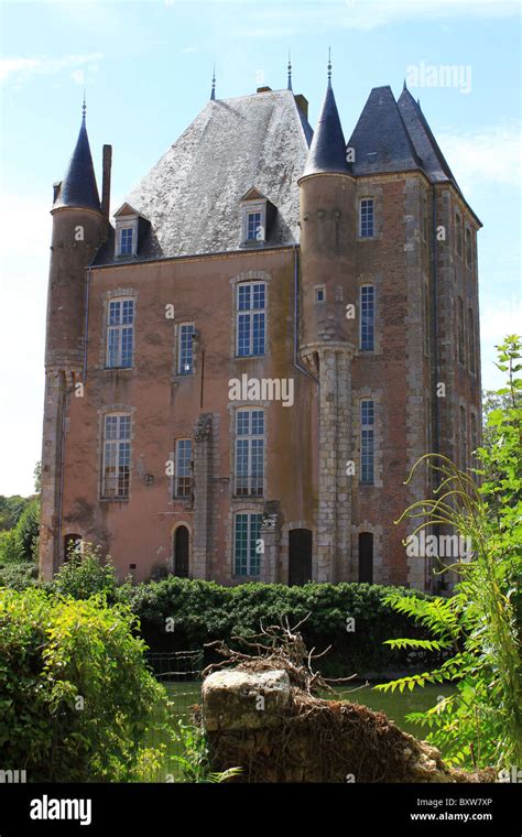 field  castle  bellegarde   gardens stock photo alamy