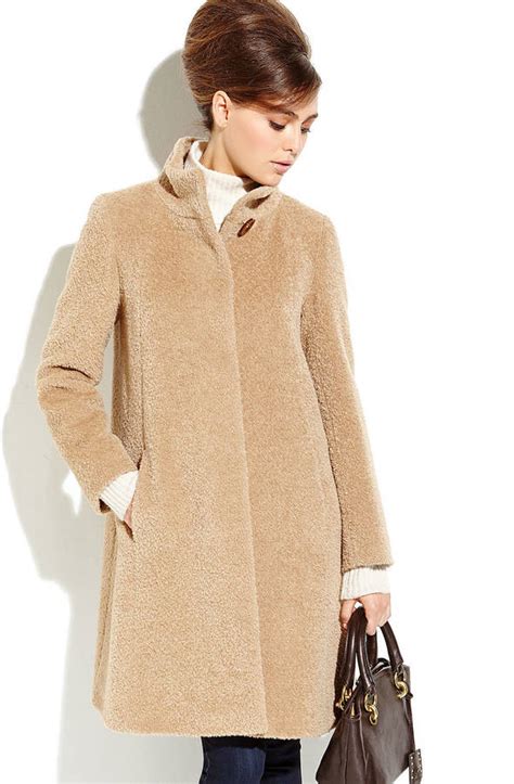 Cinzia Rocca Camel A Line Wool Alpaca Coat 1200 Century 21 Lookastic