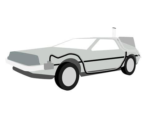 Delorean Vector At Collection Of Delorean Vector Free