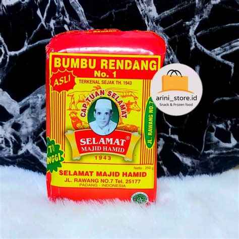 Jual BUMBU RENDANG SELAMAT MAJID HAMID ASLI 250GR Shopee Indonesia