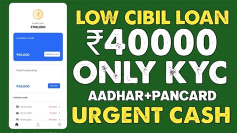 LOW CIBIL Instant Loan 40000 Without CIBIL Personal Loan App ONLY