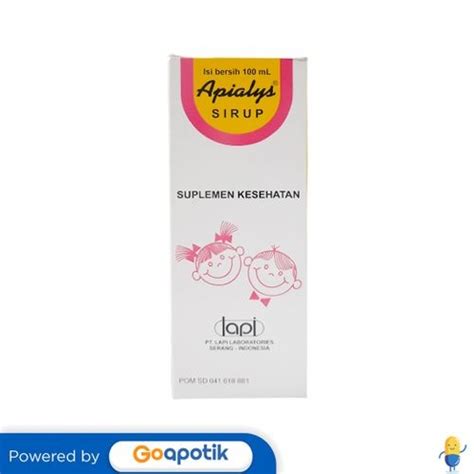jual apialys syrup isi  ml botol shopee indonesia