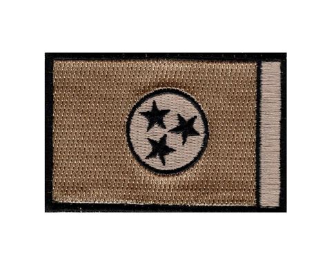 Tennessee State Flag Patch (Embroidered Hook) (Tan) – MILTACUSA