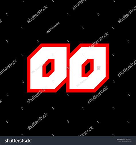 oo logo design initial oo letter stock vector royalty