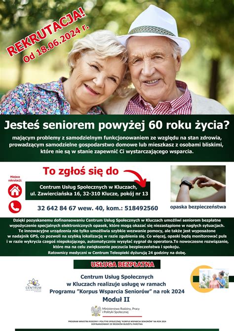 Program Korpus Wsparcia Senior W Na Rok Cus Klucze