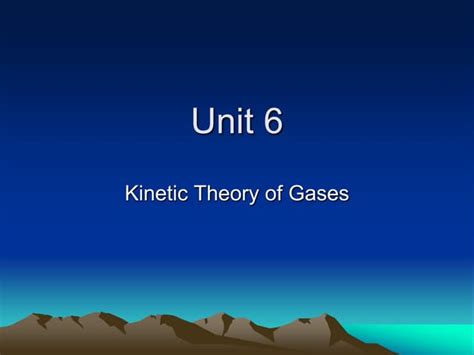 Temperature And Kinetic Theory Of Gases Cheat Sheet Pdf