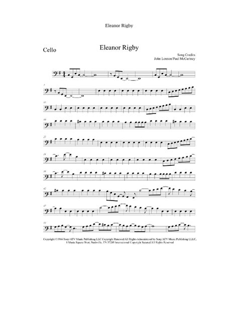 Eleanor Rigby Arr Mimi Croft Sheet Music David Cook Instrumental