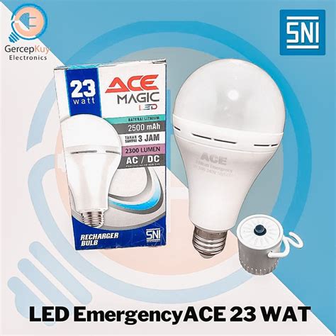 Jual Lampu Bohlam LED Emergency Lampu Magic 23W Fitting E27 Putih