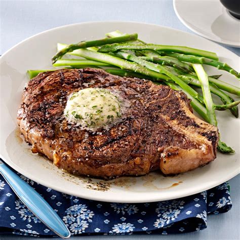 Grilled Ribeyes With Herb Butter Recipe Taste Of Home