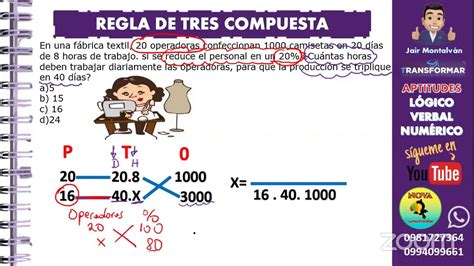 TRANSFORMAR REGLA DE TRES YouTube