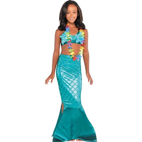 Mermaid Tail Kids Costume Medium - Blue | BIG W