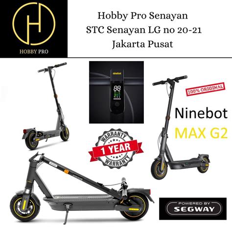 Jual Ninebot MAX G2 Kickscooter Segway Scooter Listrik Lipat Skuter NEW