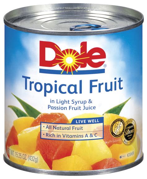 Dole Tropical Fruit Cup Nutrition Facts Besto Blog