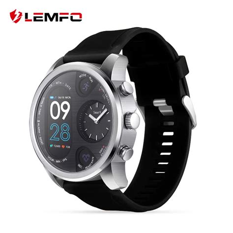 Aliexpress Buy Lemfo T Dual Display Smart Watch For Men Ip