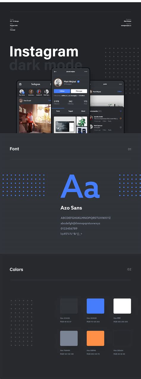 Instagram Dark Mode on Behance