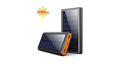 AOPAWA Solar Powerbank 26800mahNeueste Grüne Energie Solar Ladegerät