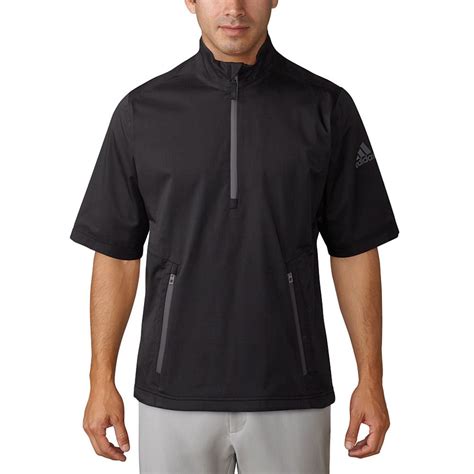 Adidas Climaproof Heathered Short Sleeve Rain Jacket - Discount Men's Golf Jackets & Pullovers ...