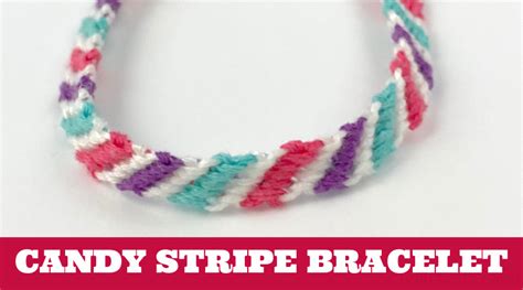 How to make a candy stripe friendship bracelet - Twitchetts