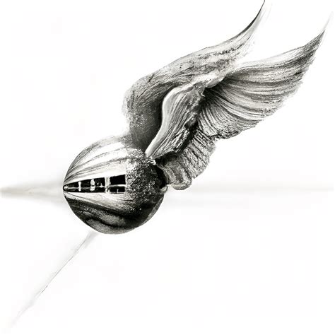 Pencil Sketch Harry Potter Golden Snitch Creative Fabrica