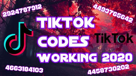 Popular Tik Tok Song Codes For Roblox Working April Youtube