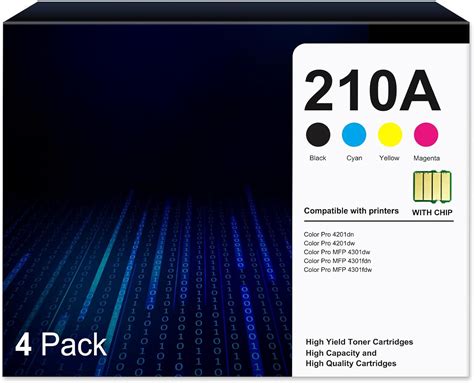 Amazon A Toner Cartridges Pack X High Yield Ink With Chip