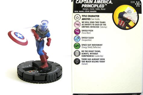 Heroclix 035 Captain America Principled Avengers Infinity