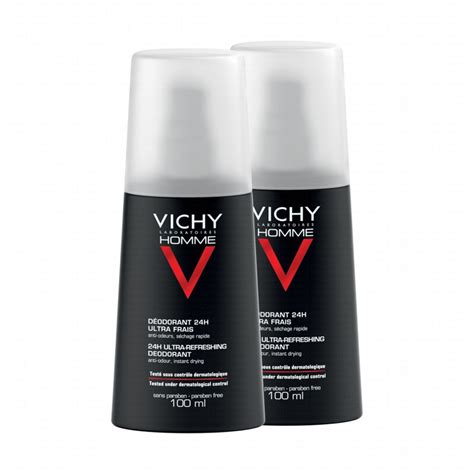 Vichy Homme 24H Ultra Fresh Deospray 2 X 100 Ml 149 95 Kr