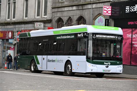 65123 SG23WVF First Aberdeen Yutong E12 Electric Buses Ray McCreath