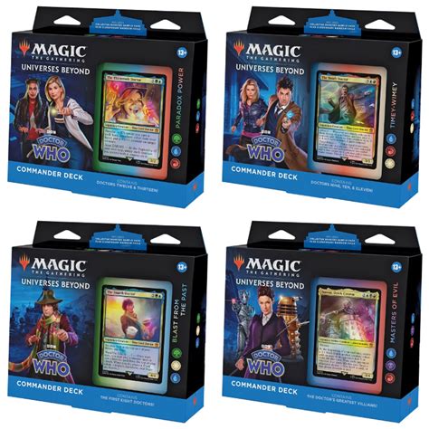 Magic The Gathering Universes Beyond Doctor Who Commander Decks