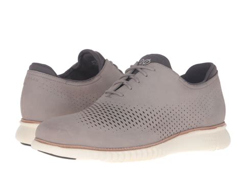 Cole Haan Leather 2 Zerogrand Laser Wing Oxford In Gray For Men Lyst