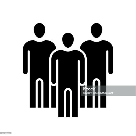 Group Of People Flat Icon Stock Illustration Download Image Now