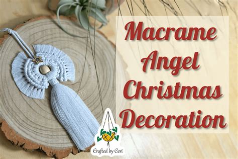 Online Making Macrame Angel Christmas Decoration Course · Creative Fabrica