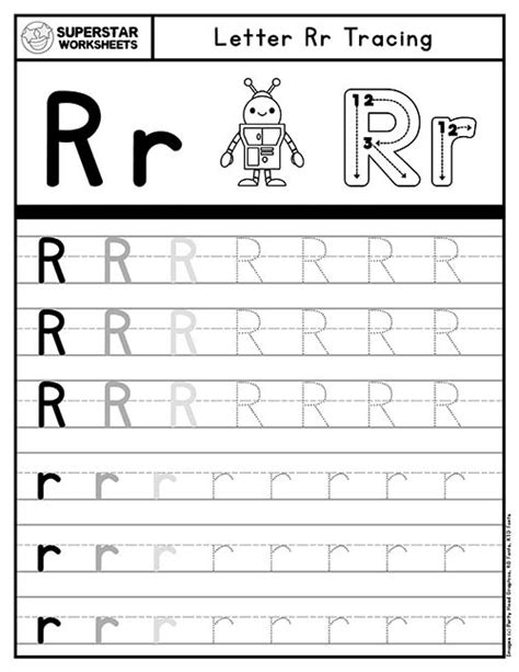 Letter R Traceable Worksheets