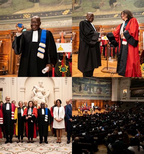 President Akufo Addo Receives Honorary Doctorate Degree From Sorbonne