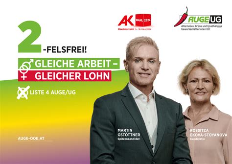 Ak Wahlkampfauftakt Der Augeug OÖ Auge Ug Alternative Grüne Und