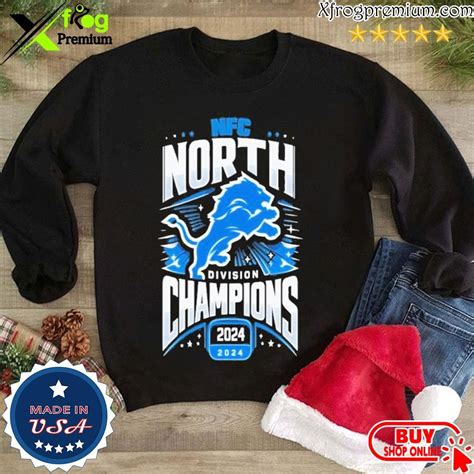 Official Detroit Lions Nfc North Division Champions T Shirt