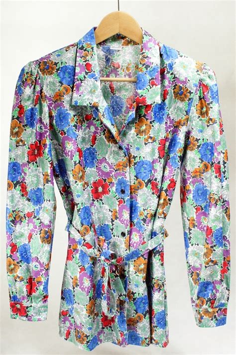 Bluzka W Kwiaty Lata 80 Te Nowe Życie Rzeczy Vintage Lata 60 70 80