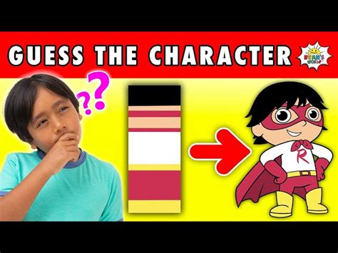 Guess The Character Challenge With Ryans World Videos For Kids