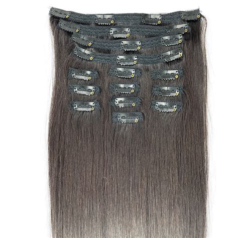 8a Straight Clip In Human Hair Extension Color Natural Ehair Outlet