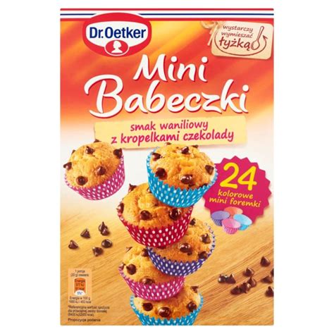 Dr Oetker Mini Babeczki Smak Waniliowy Z Kropelkami Czekolady G