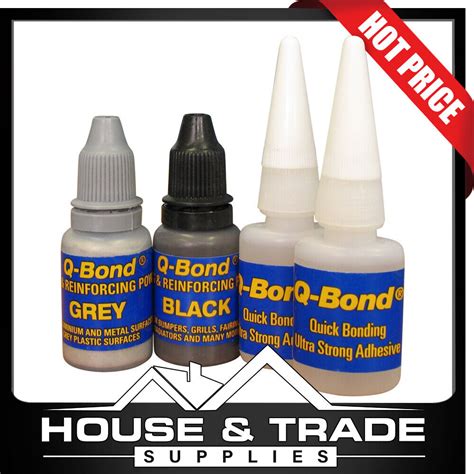 Q Bond Adhesive With Reinforcing Powder Small Repair Kit Ultra Strong