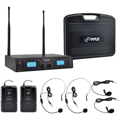 Pyle Pro Premier Rackmount Uhf Wireless Microphone System