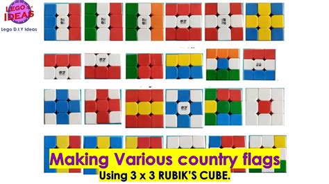 Making Country Flags Using X Rubik S Cube Lego D I Y Ideas