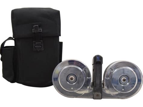Ar15 100 Round Dual Drum Mag With Clear Cover 223556